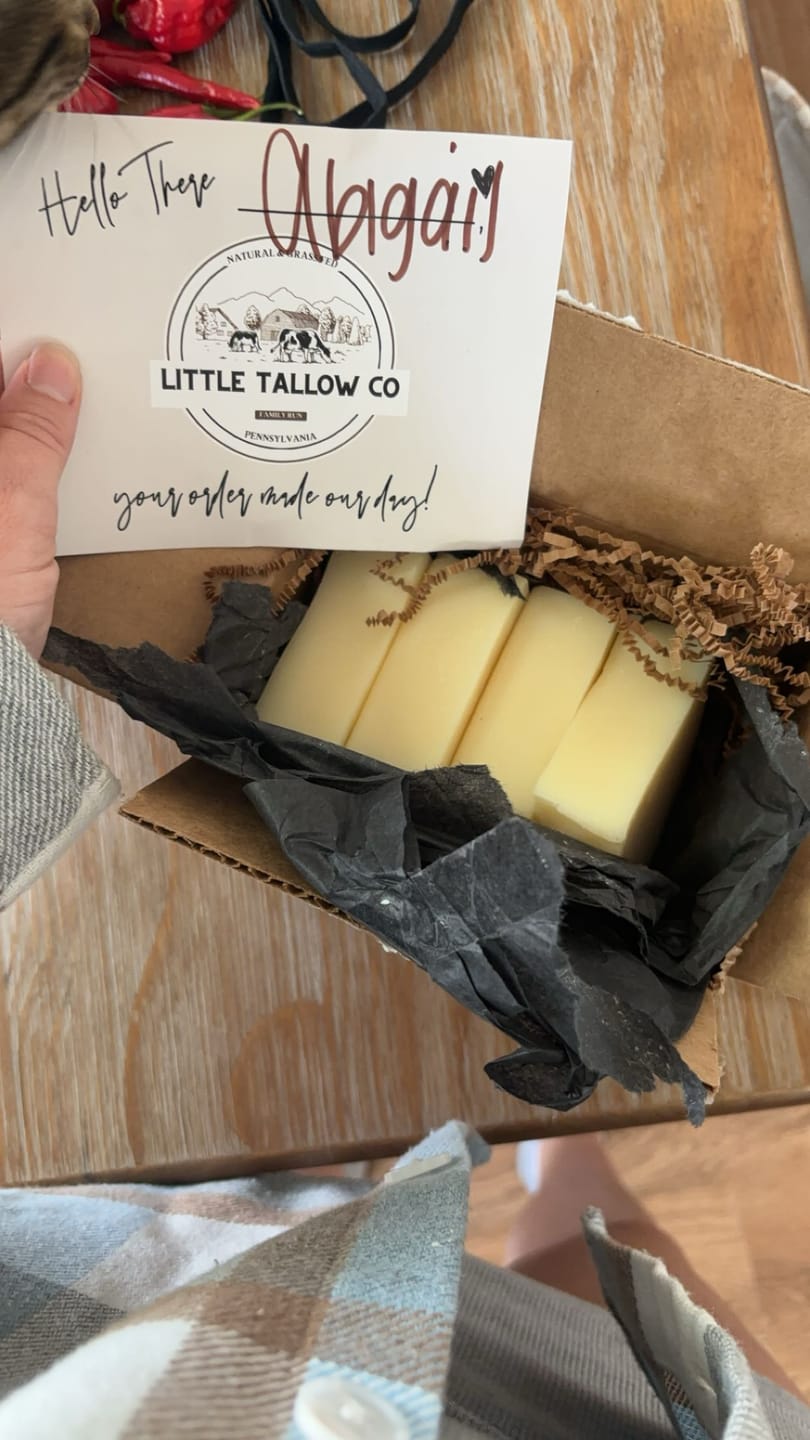 Customer photo review of Handmade Tallow Soap