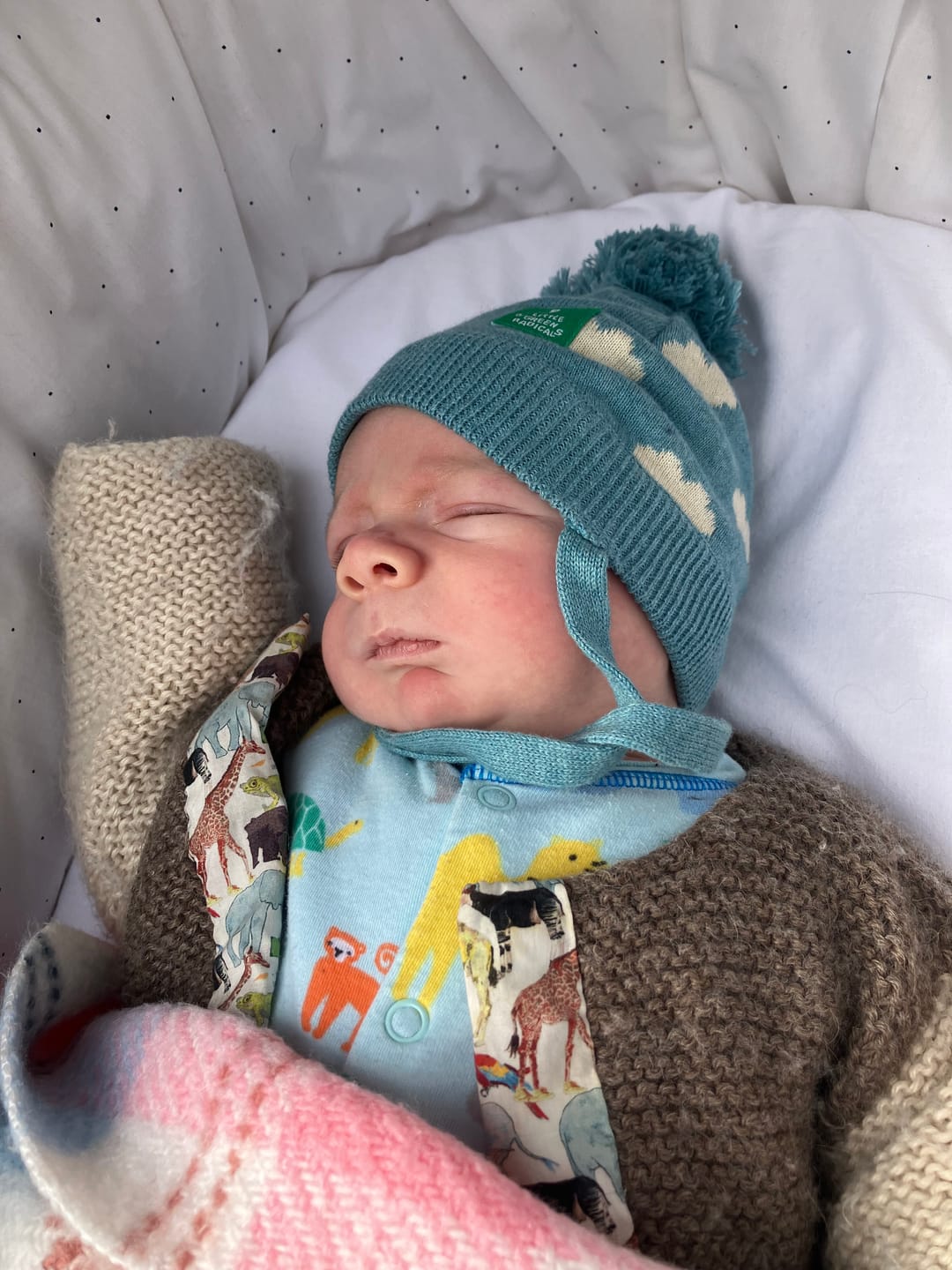 Customer photo review of Fluffy Cloud Knitted Hat