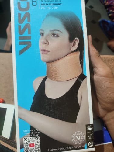 Customer photo review of Cervical Collar Soft | Neck Support for Cervical Spine Immobilization & Pain Relief (Beige)