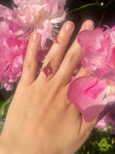 Customer photo review of Alaina Ring (Sapphire)