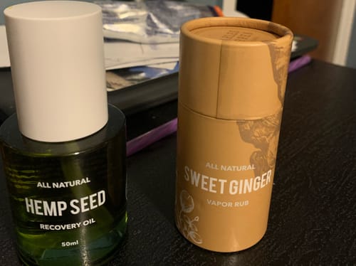 Customer photo review of Hemp Seed Recovery Oil