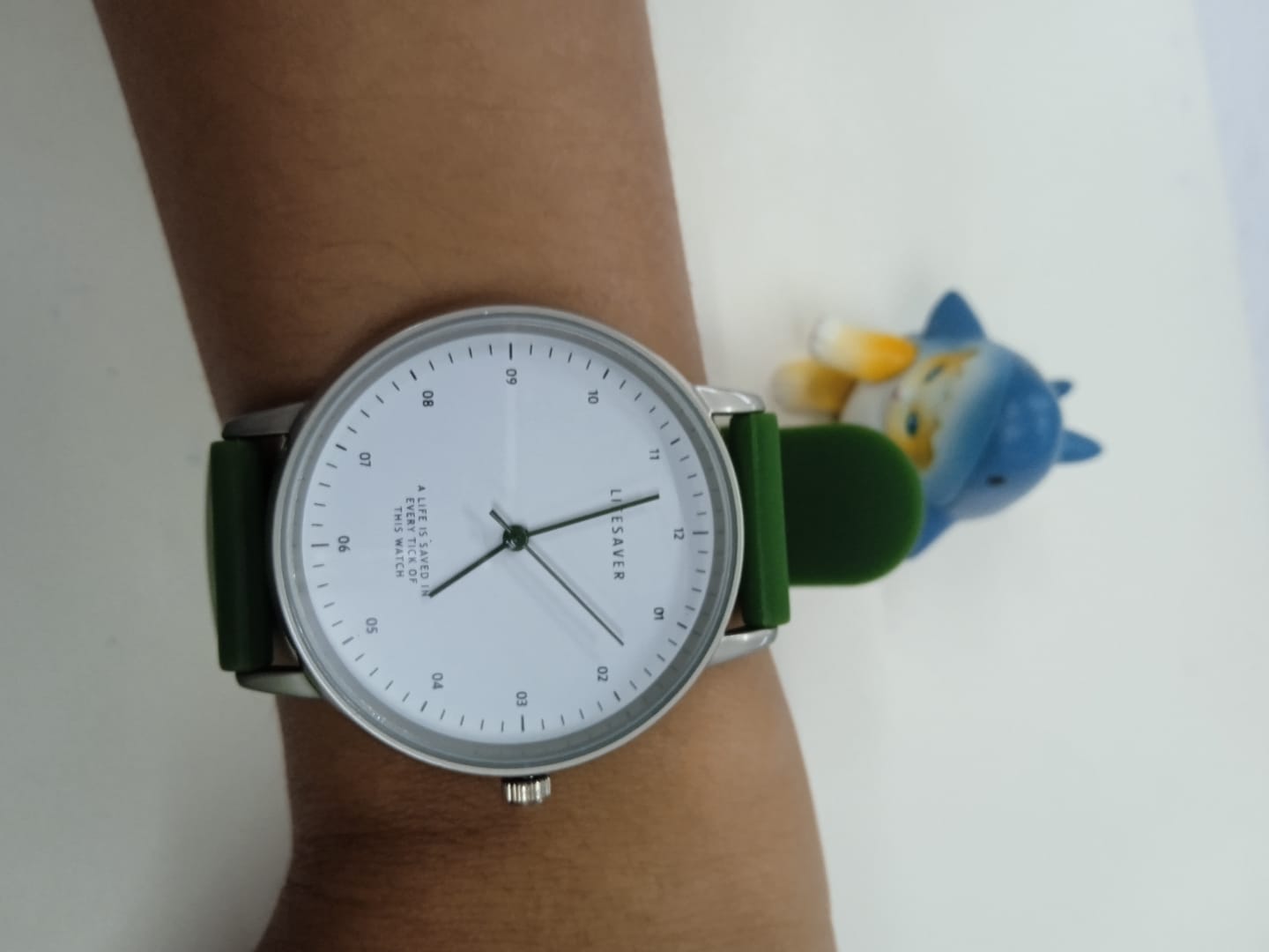 Customer photo review of Life Saver Watch 4.0 – Army Green
