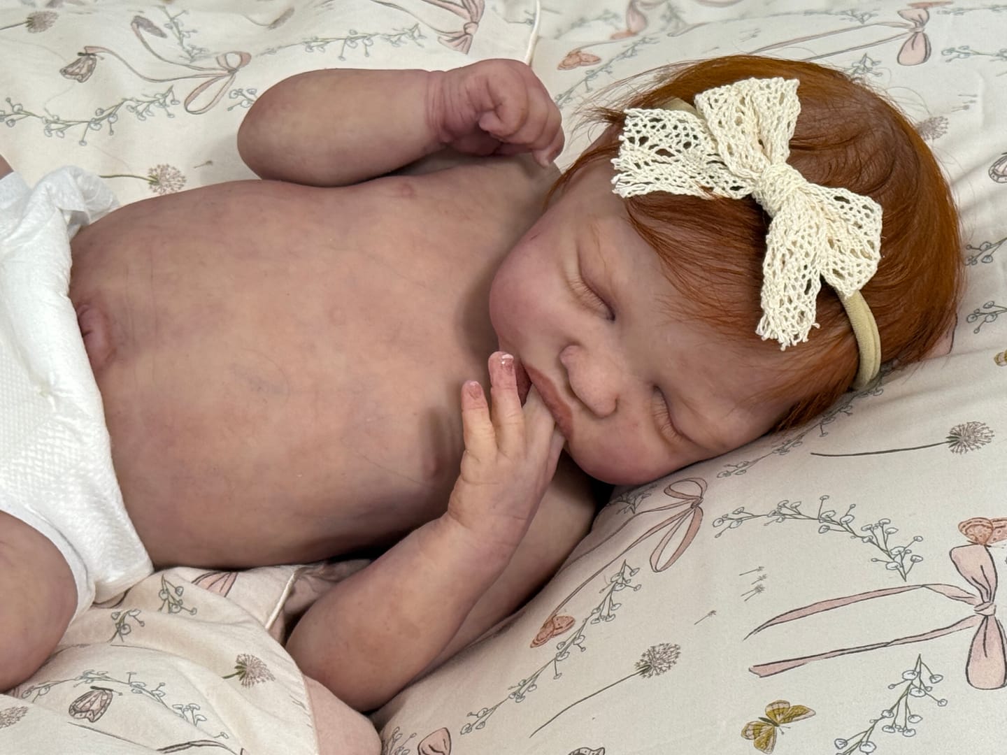Customer photo review of Bows & Butterfly Kisses Toddler Pillow - Pink