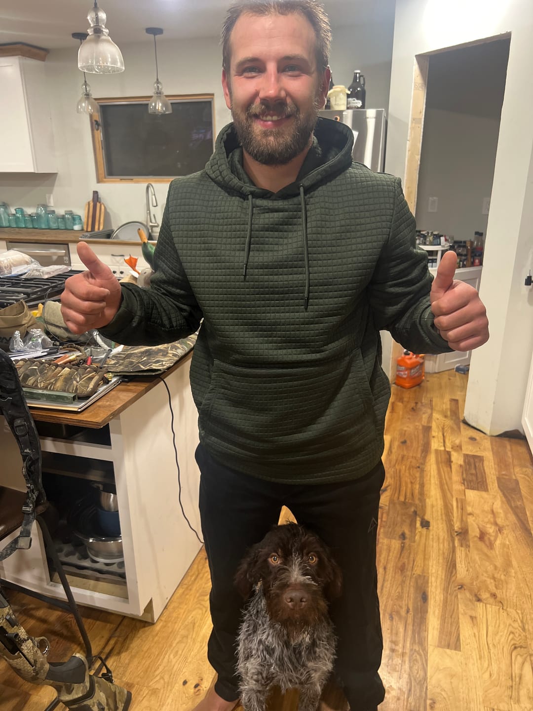 Customer photo review of Standoff Concealment Hoodie Mk.II - Woodland Green