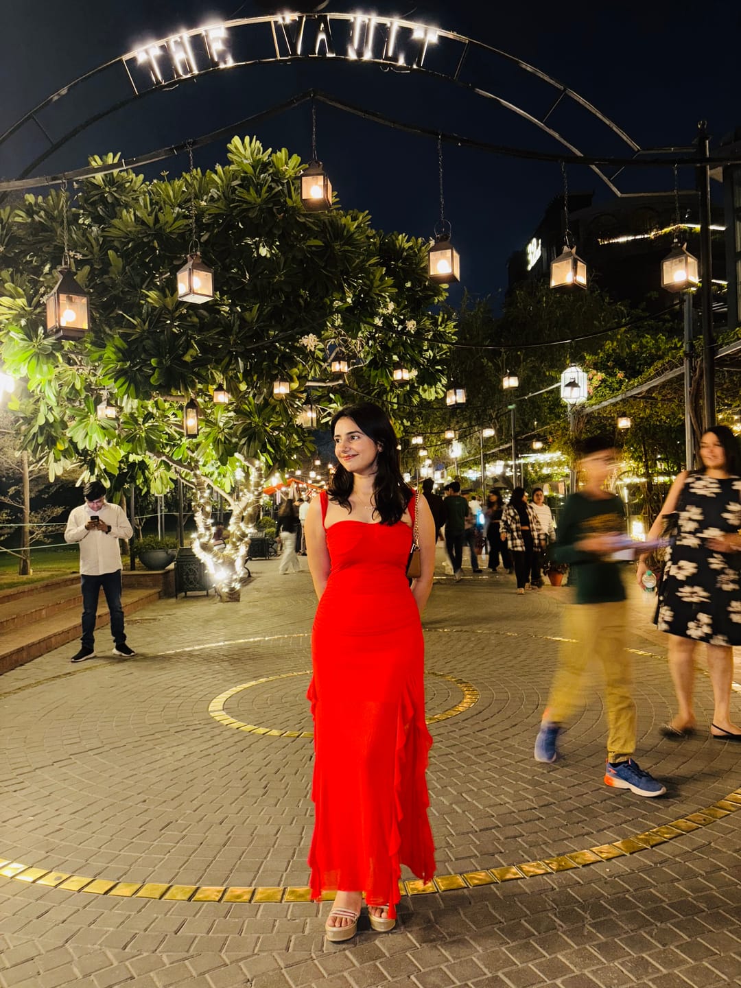 Customer photo review of Cougar Ruffled Bodycon Maxi Dress
