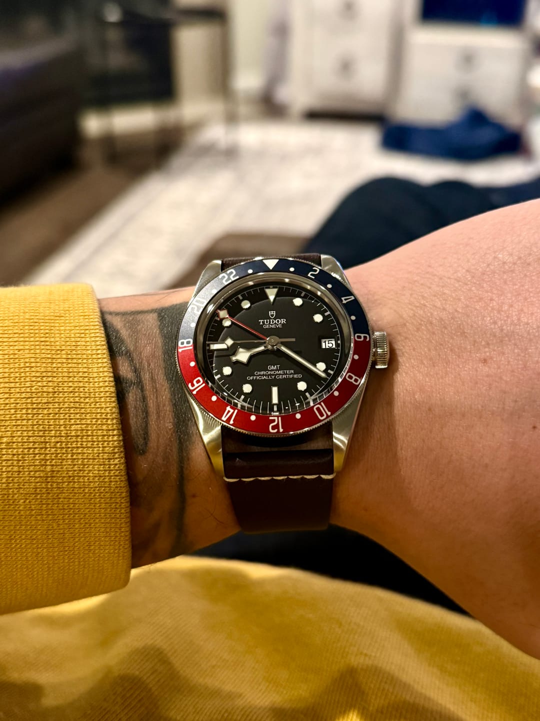 Customer photo review of Jedburgh 2.0 Leather Watch Strap
