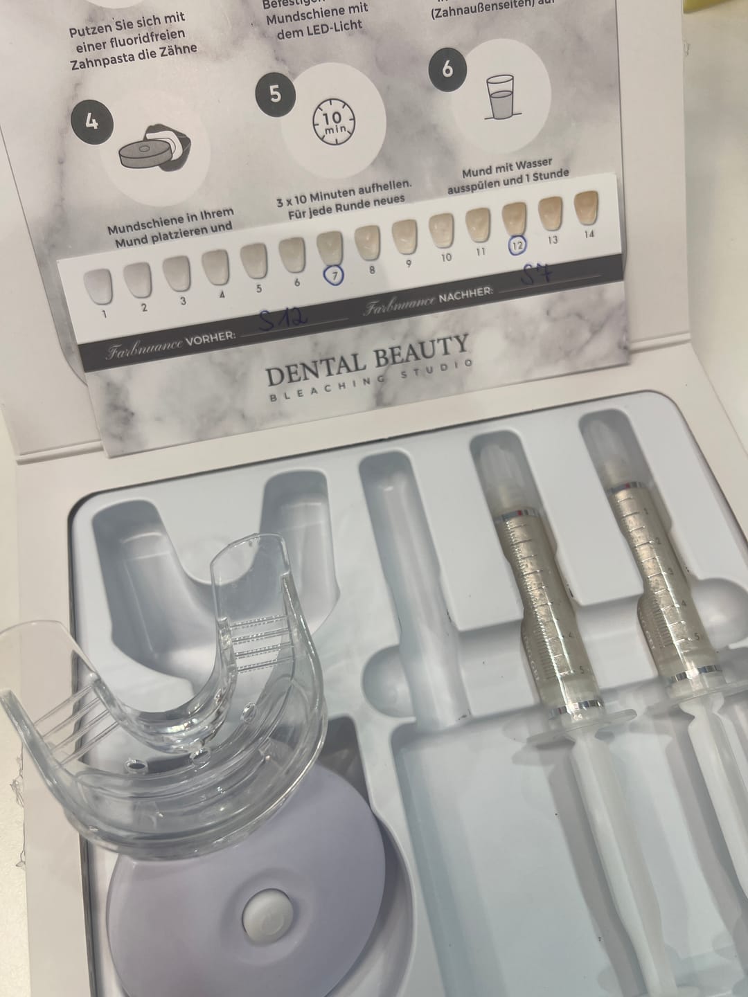 Customer photo review of Zahnbleaching-Set Rapid+