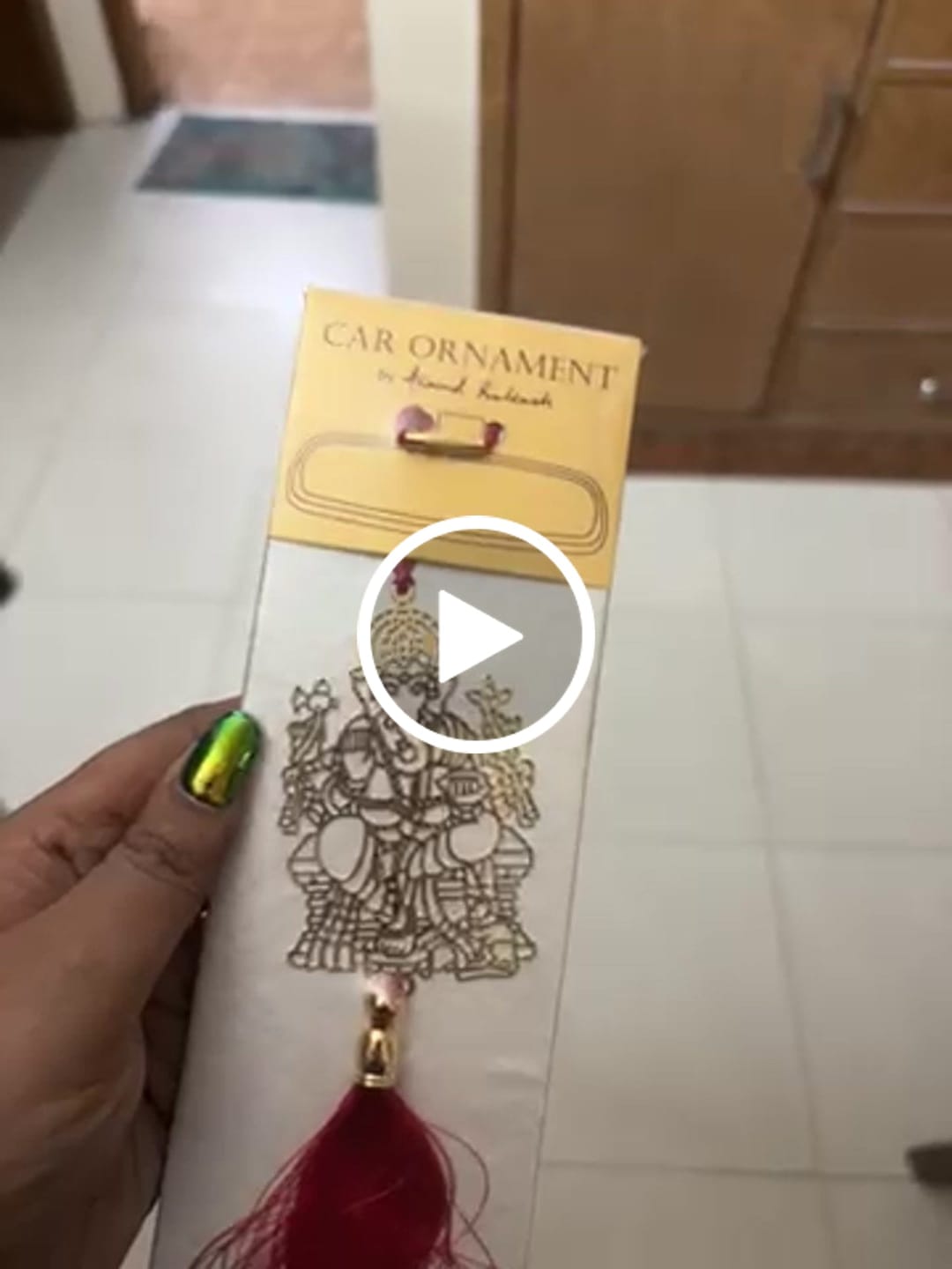 Customer video review of Car Hanging - Sri Ganesha