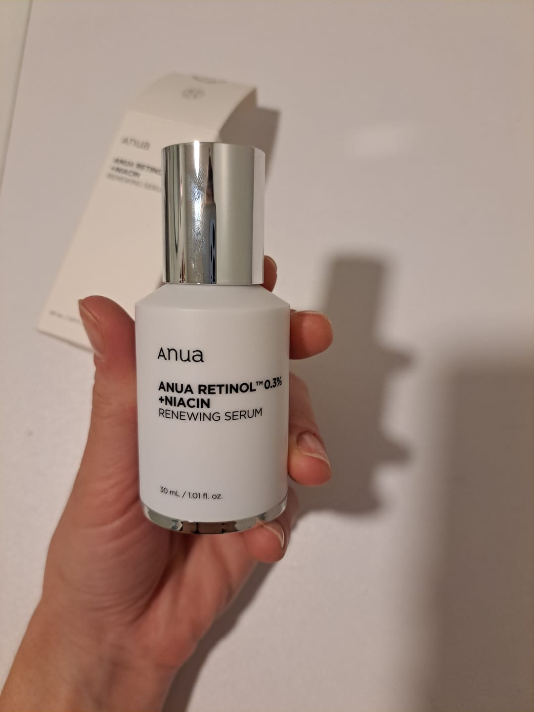 Customer photo review of Atjaunojošs serums ar retinolu Anua Nano Retinol 0,3% + Niacin Renewing Serum