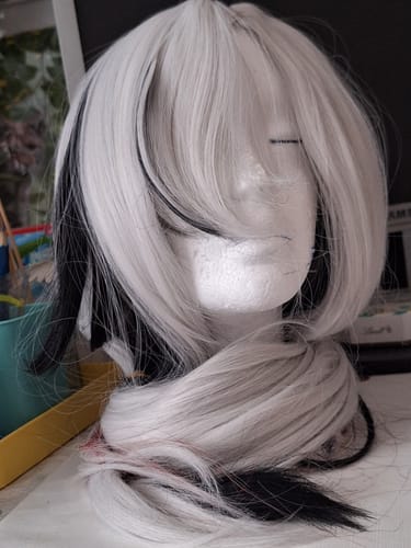 Customer photo review of Genshin Impact Arlecchino Short/Long Mix Hair Basic Wig