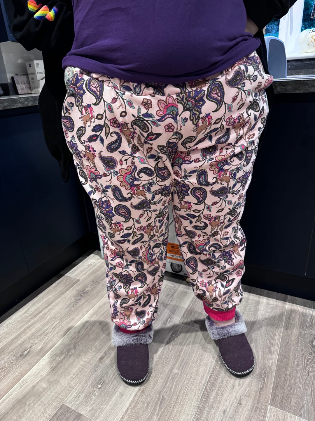 Customer photo review of Unicorns and Paisley Sweatshirt Fabric