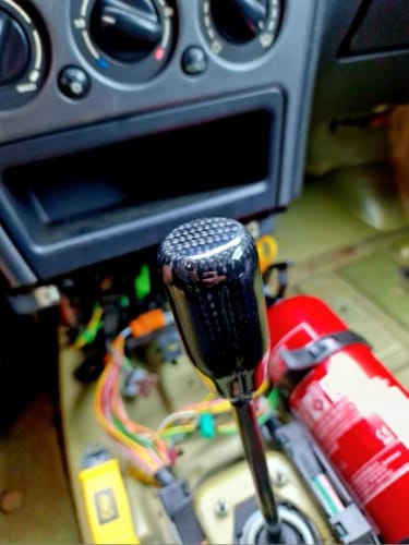 Customer photo review of Real Carbon Fiber Gear Shift Knob
