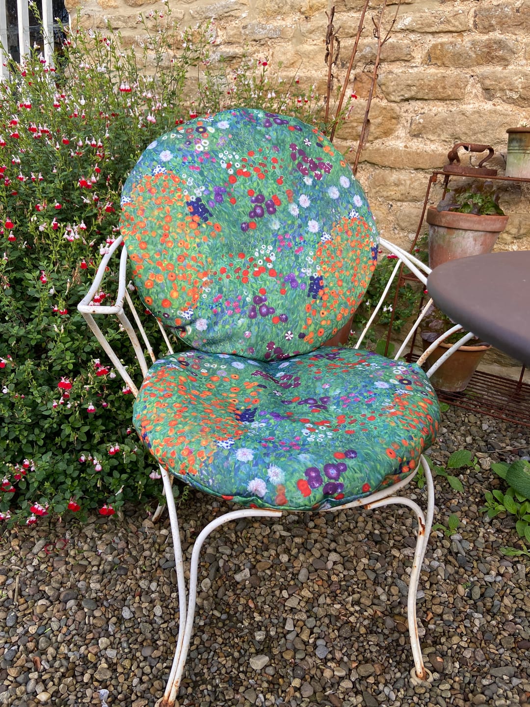 Customer photo review of Klimt Flower Garden Water Resistant Fabric