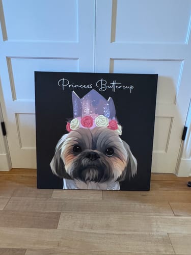 Customer photo review of Pet Art Canvas Wrap