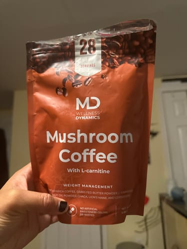 Customer photo review of Mushroom Coffee with L-Carnitine
