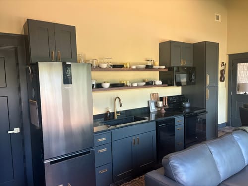 Customer photo review of Walnut Floating Shelves