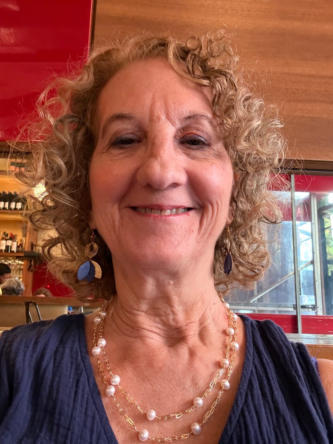 Customer photo review of KAMALA- Natural Pearl Necklace