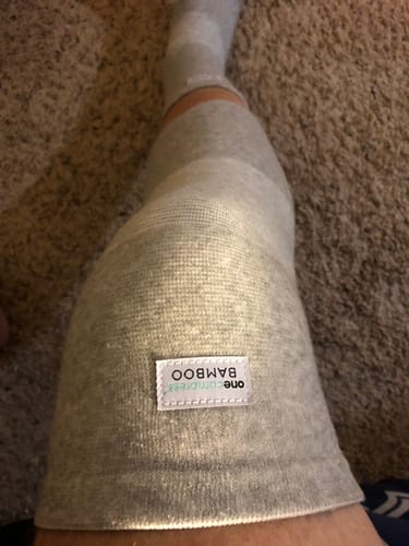 Customer photo review of Premium Bamboo Knee Sleeve (Single)