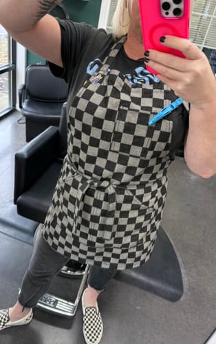Customer photo review of Checkered Apron