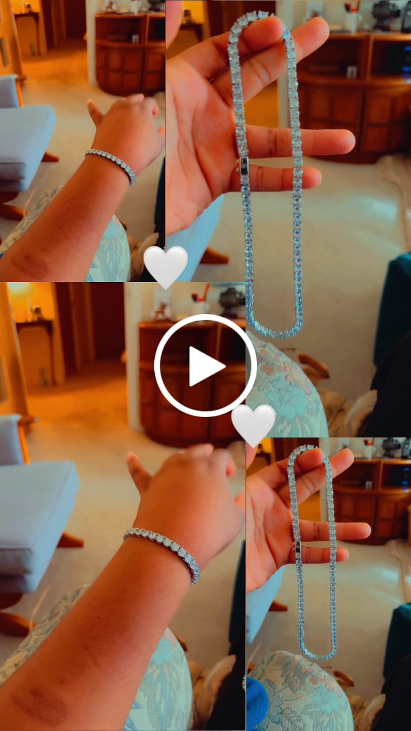 Customer video review of 5mm Tennis Chain - White Gold