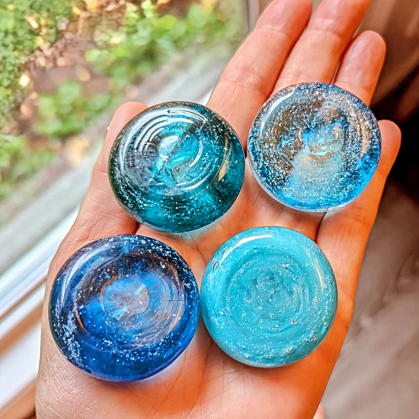 Customer photo review of Soul Stones with Infused Cremation Ashes