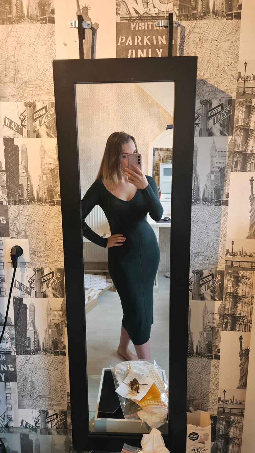Customer photo review of Vanessa Knit Dress