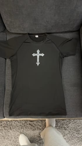 Customer photo review of Heaven Cross Compression Shirt