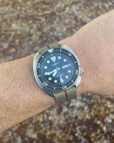 Customer photo review of Five Eye Nylon Watch Strap - Stripe