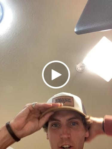Customer video review of Custom Leather Patch Hats Richardson 112 Laser Engraved