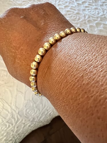 Customer photo review of juno bracelet (5mm)