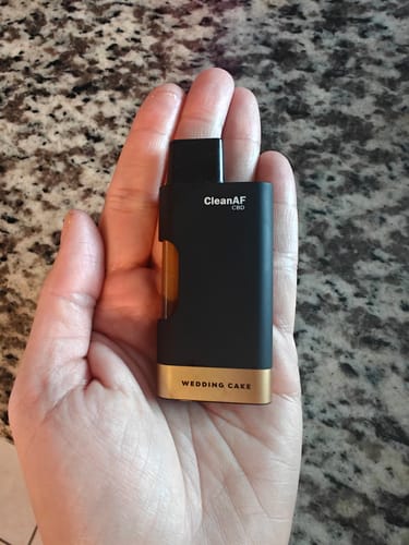 Customer photo review of THC Vape Pen - Wedding Cake [Indica] - 1,000mg CBD, 50mg CBG, 50mg CBN, 5mg D9