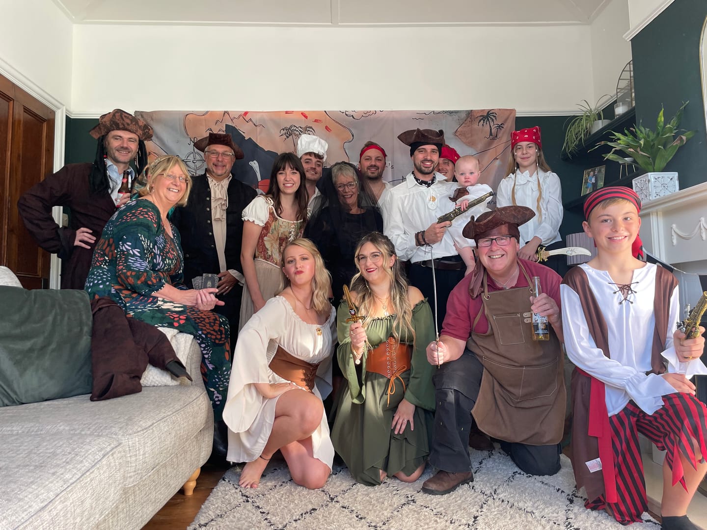 Customer photo review of Pirate Murder Mystery Host Your Own Game Kit
