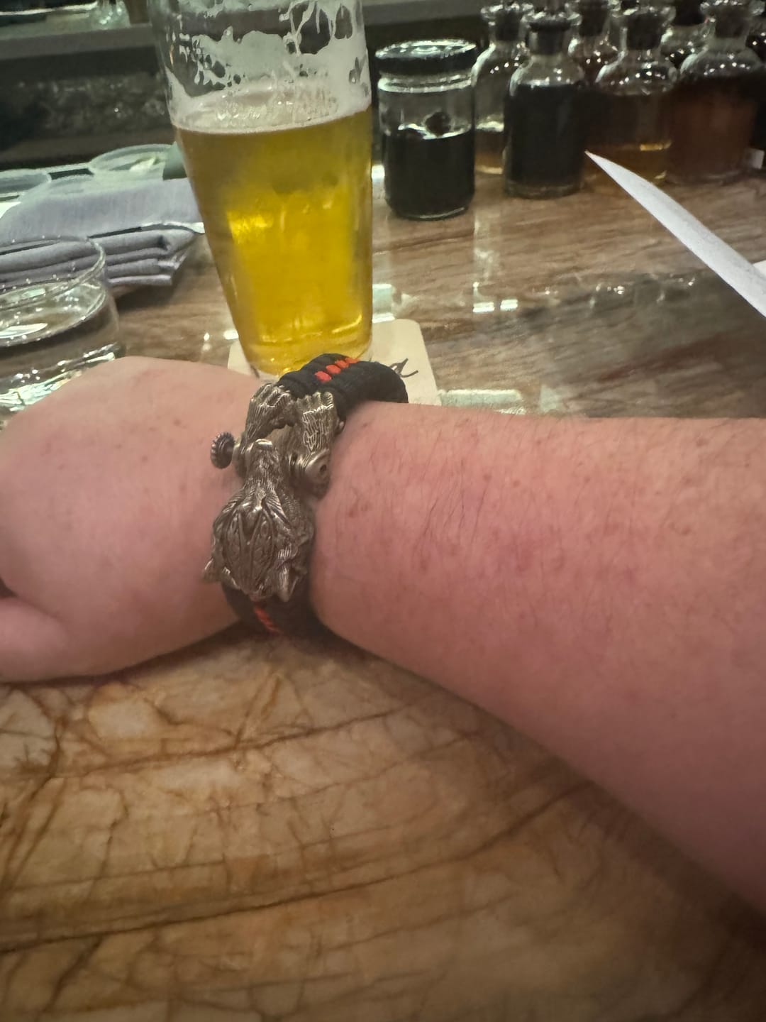 Customer photo review of Warrior Wolf Paracord Bracelet