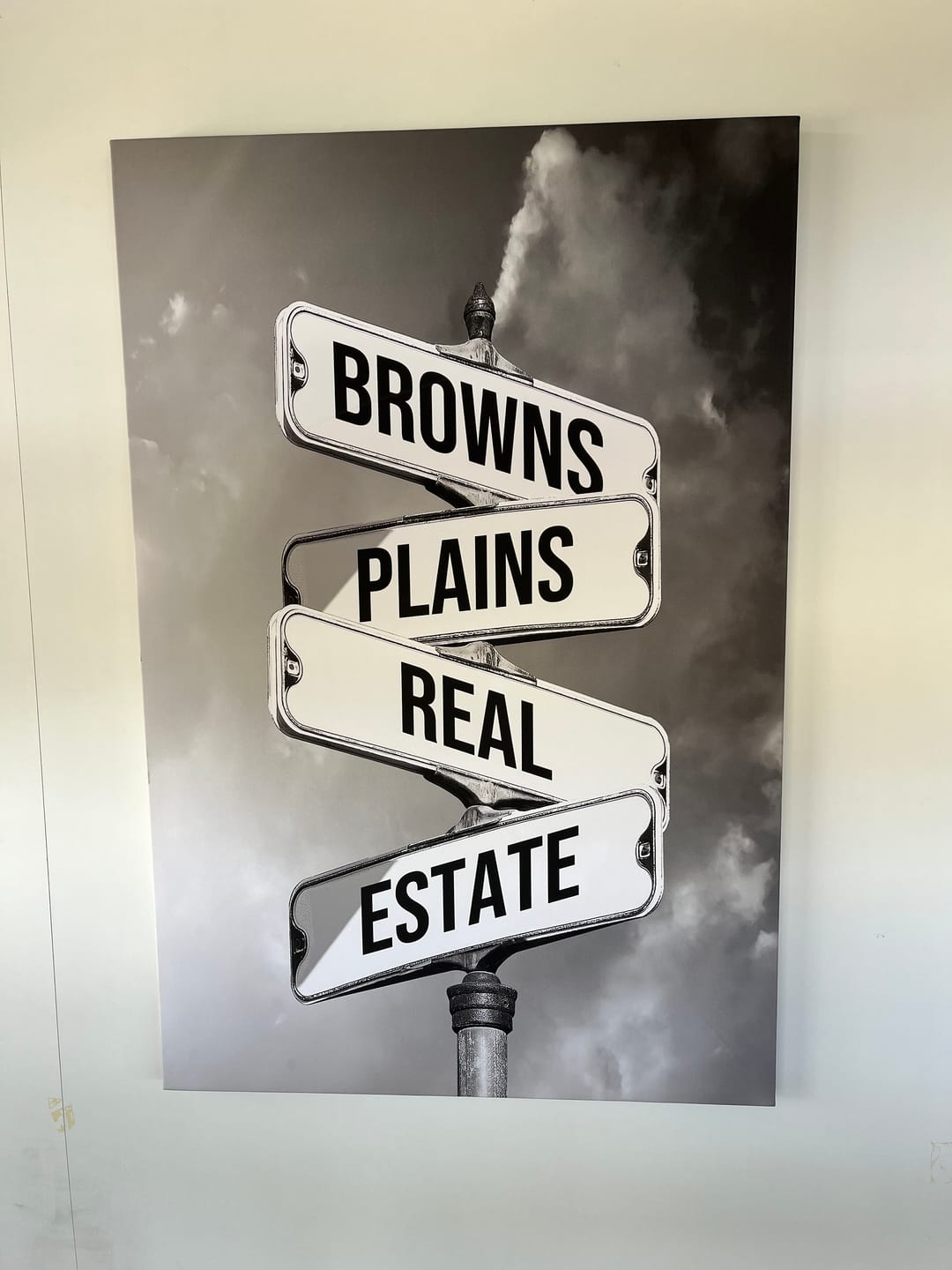Customer photo review of NAMES ONLY STREET SIGN by Cstm Canvas