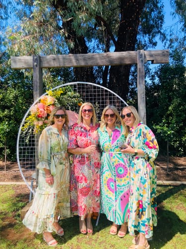 Customer photo review of Leah Floral Shirt dress in Multi Print-