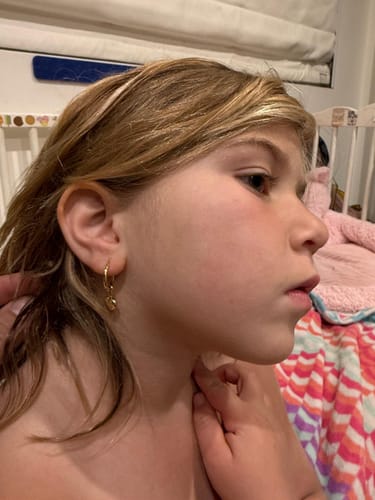 Customer photo review of Emmanuel Earrings