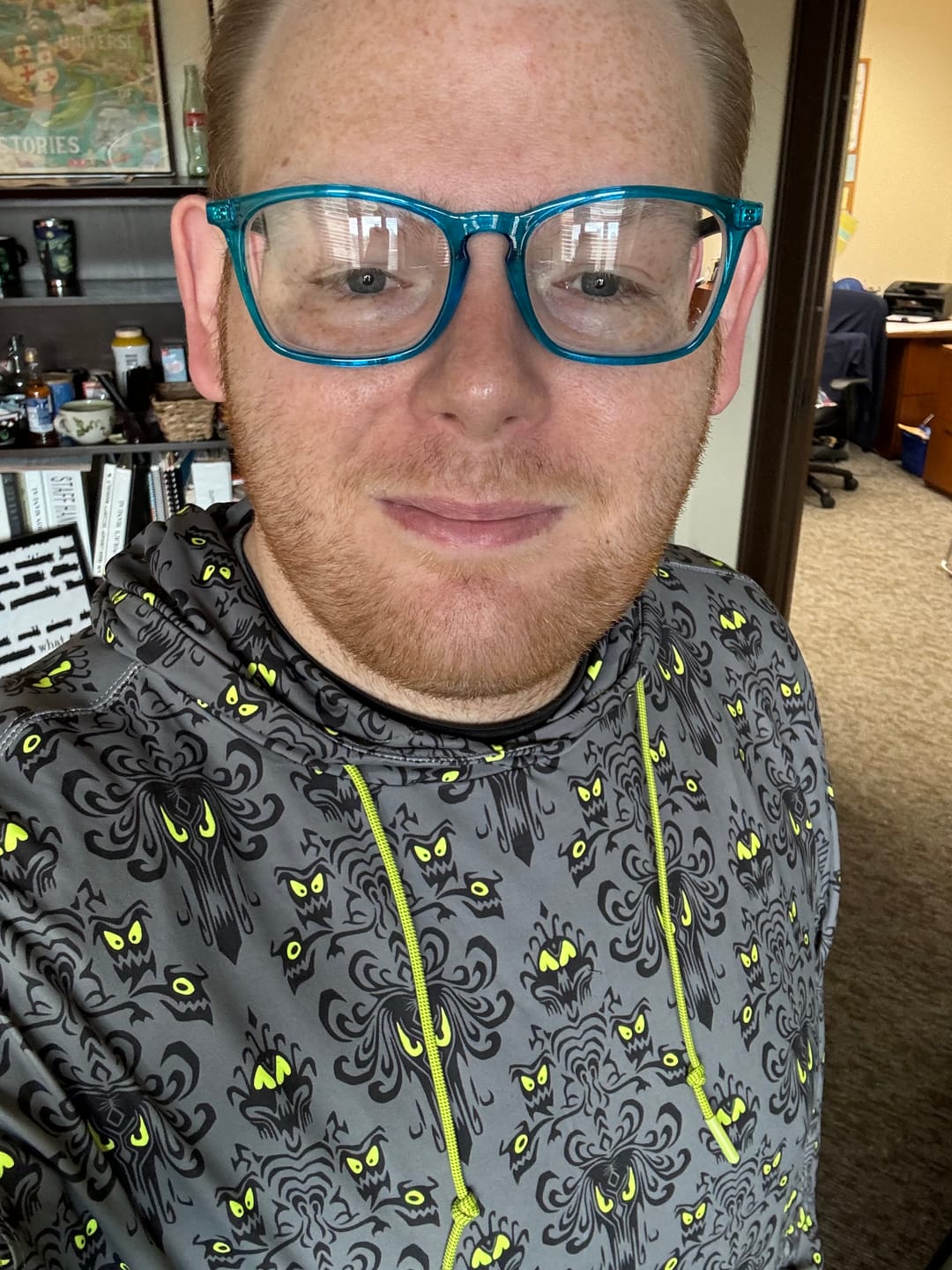 Customer photo review of Disney’s Haunted Mansion "Wall Creeps" – Performance Hoodie