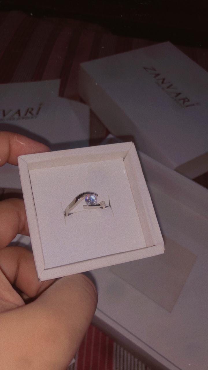 Customer photo review of GLINTED GALAXY RING