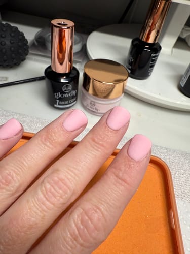 Customer photo review of Baby Pink Dipping Powder