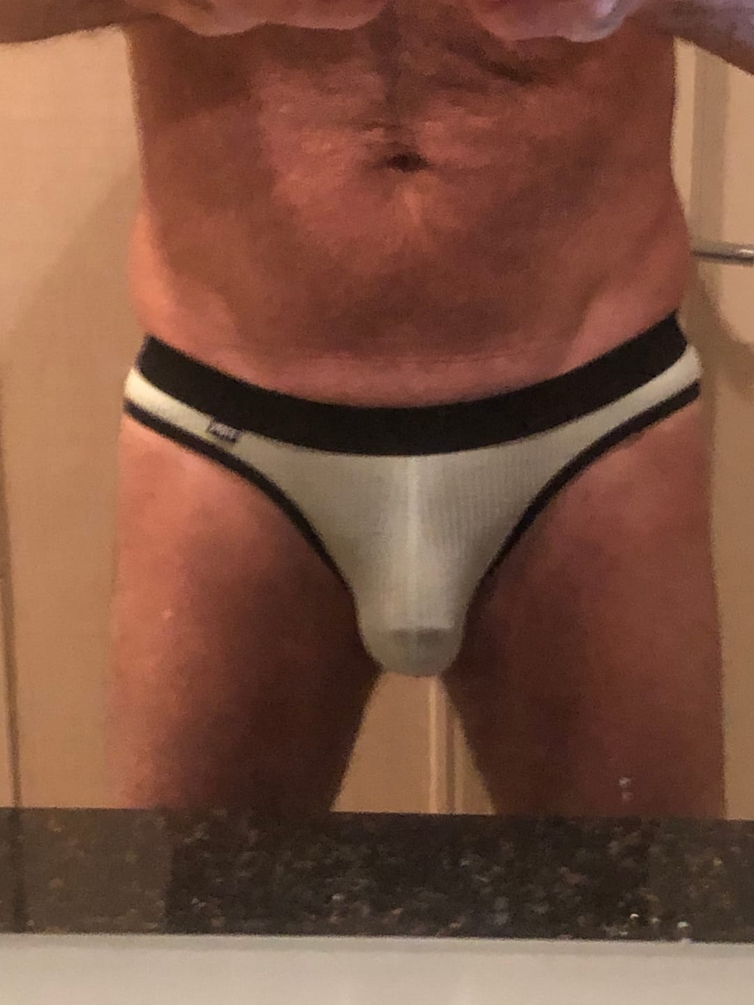 Customer photo review of 3 Pack Low Rise Soft Briefs With Support Pouch