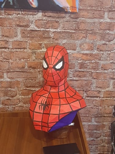 Customer photo review of Patrons Buste Spiderman