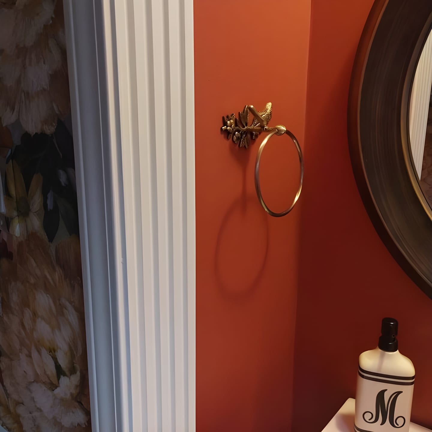 Customer photo review of Brass Bird Bathroom Set - Antique Brass