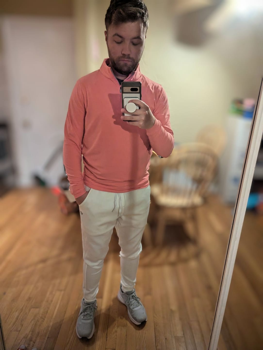 Customer photo review of Heathered 1/4 Zip