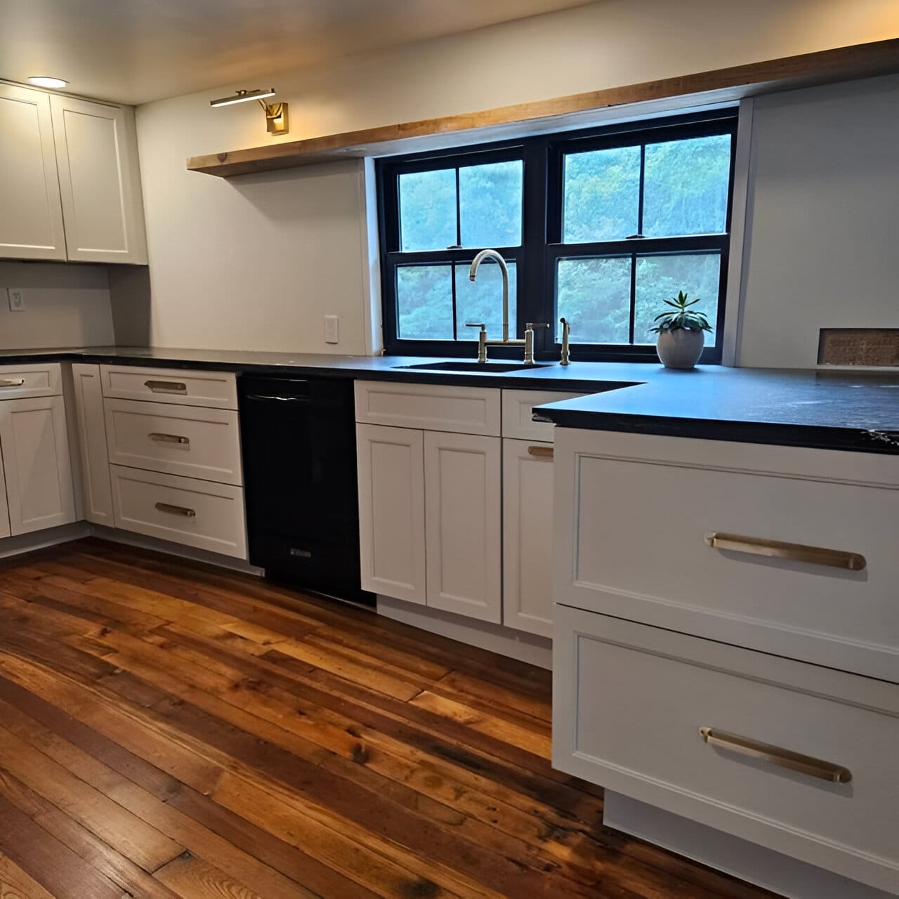 Customer photo review of Brass Antique Round Drawer Pulls with Backplate