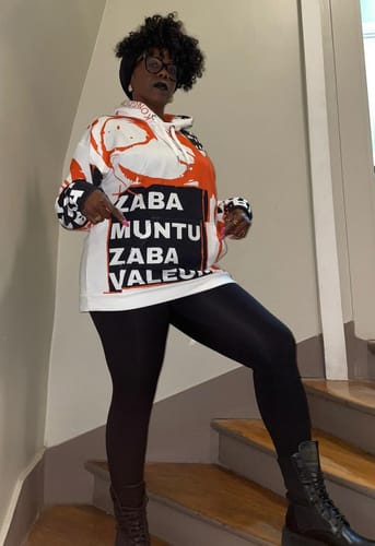 Customer photo review of Sweat à Capuche Kongoland ZABA MUNTU ZABA VALEUR Unisexe