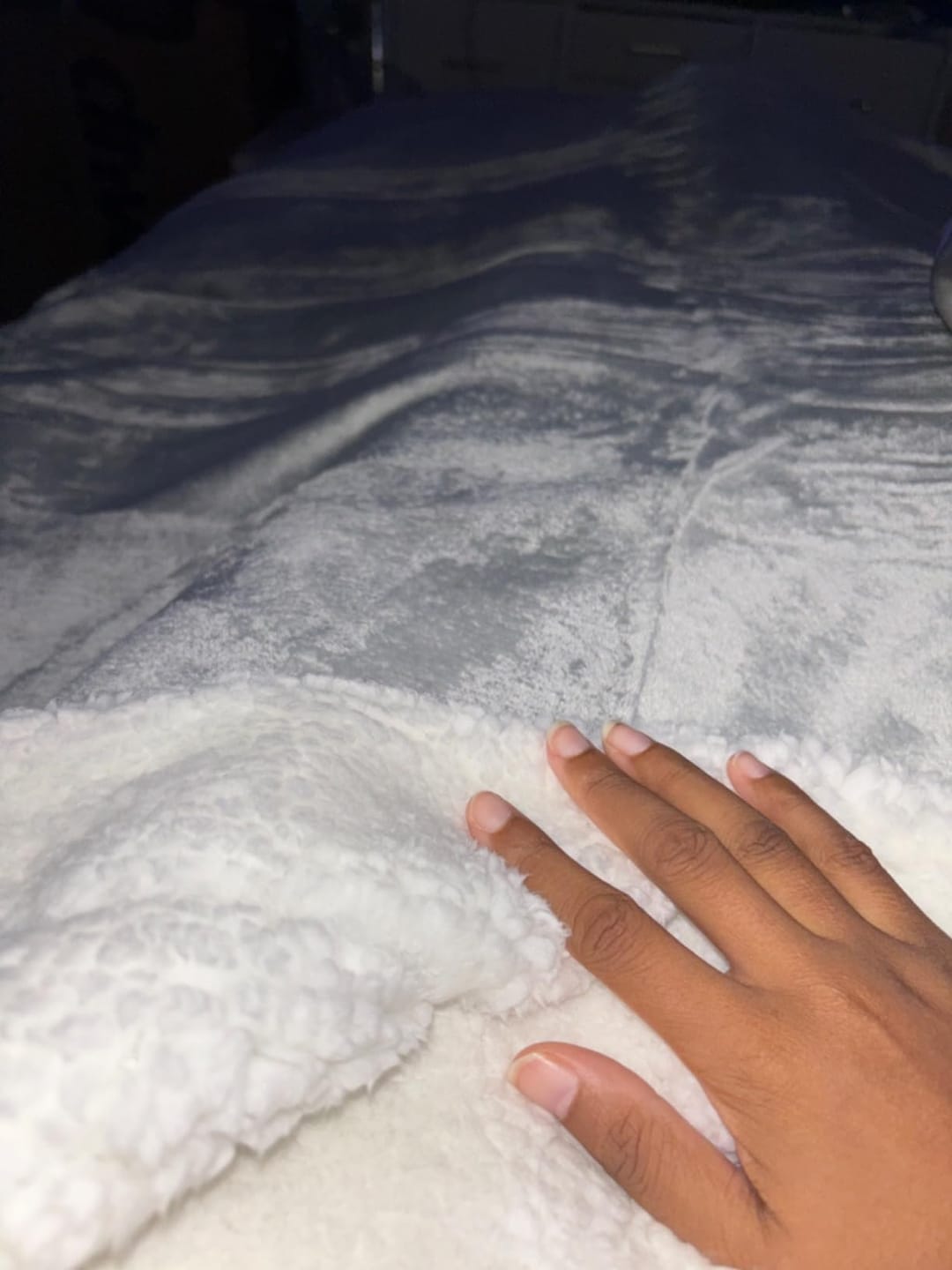Customer photo review of CloudCozy Ultra Blød Sherpa Tæppe