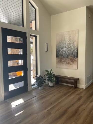 Customer photo review of Modern Raining Texture Abstract Painting