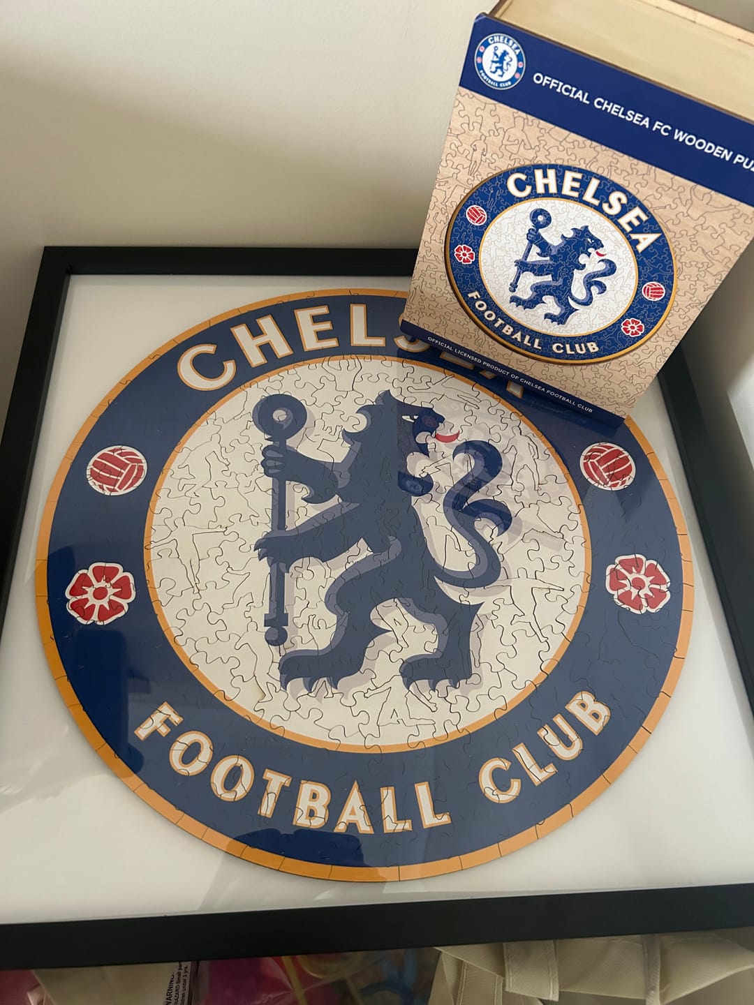 Customer photo review of Chelsea FC® Logo - Wooden Puzzle