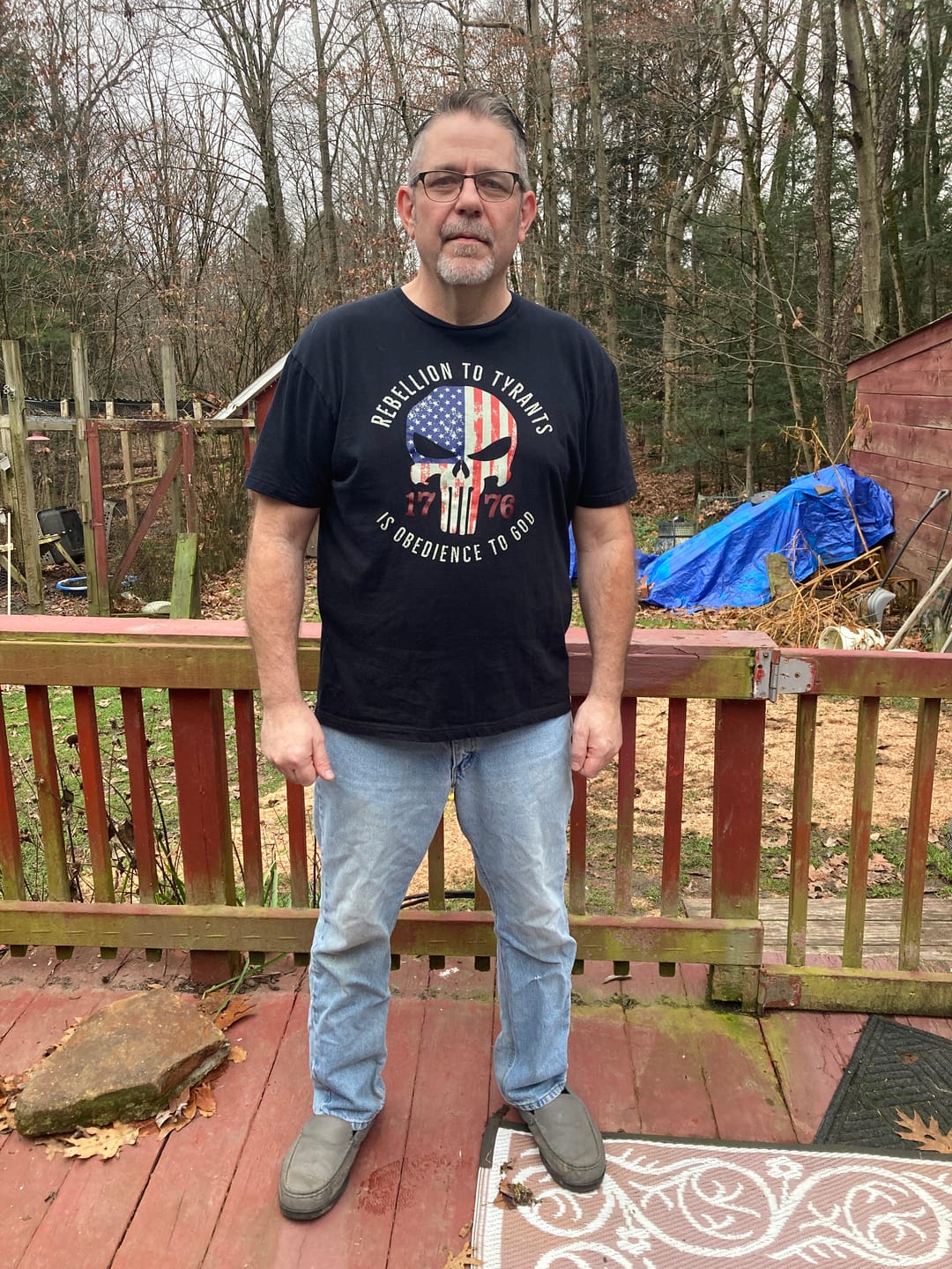 Customer photo review of Rebellion To Tyrants T-Shirt