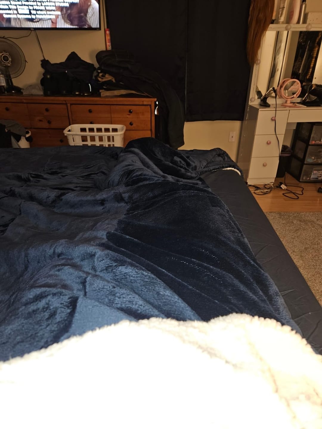 Customer photo review of CloudCozy Ultra Blød Sherpa Tæppe